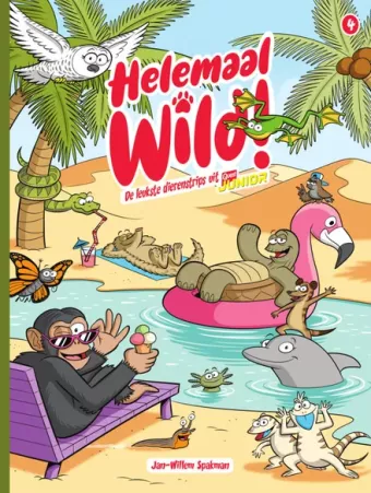 Cover van boek Helemaal wild! : de leukste dierenstrips uit Quest Junior