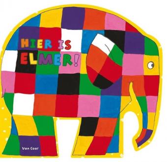 Cover van boek Hier is Elmer!