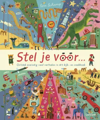 Cover van boek Stel je voor... : ontdek oneindig veel verhalen in dit kijk- en zoekboek
