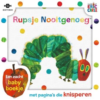 Cover van boek Rupsje Nooitgenoeg - zacht babyboekje