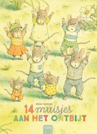 Cover van boek 14 muisjes aan het ontbijt