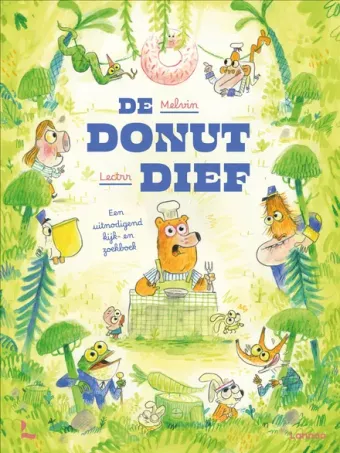 Cover van boek De donutdief : een uitnodigend kijk- en zoekboek