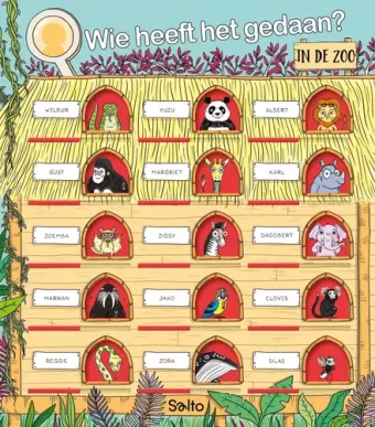 Cover van boek Wie heeft het gedaan? : in de zoo
