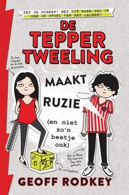 Cover van boek De Tepper tweeling maakt ruzie (en niet zo'n beetje ook)