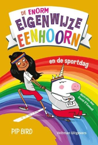 Cover van boek De enorm eigenwijze eenhoorn en de sportdag