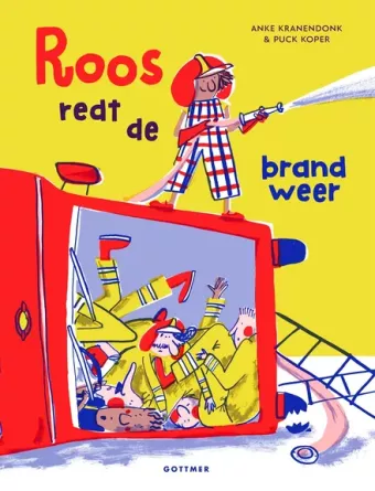 Cover van boek Roos redt de brandweer